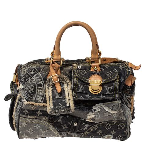 louis vuitton patchwork denim bag|louis vuitton monogram denim bag.